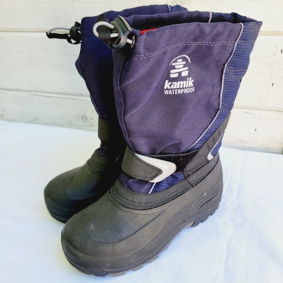 Kamik Other - Kamik Kid's Navy WTPF Insulated Winter Snow Boots - size 3 Youth